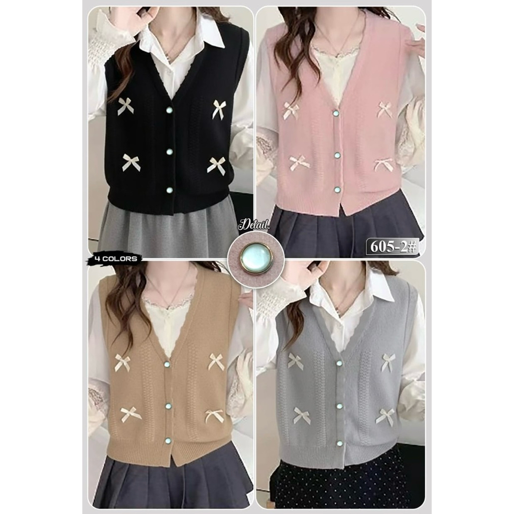 Haisista - Vest Rajut / Rompi / Outer / Baju Atasan Wanita tanpa lengan