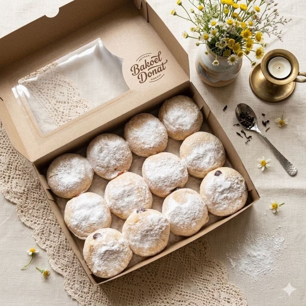 Donat mini isi selai /Donat bomboloni/Bombolini isi 12pcs