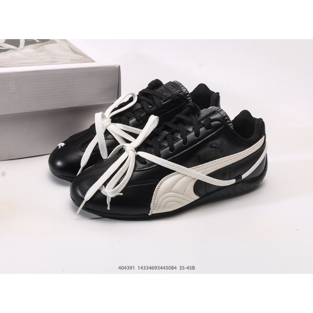 Blackshoes - Rose x Puma Speedcat LEA Black White