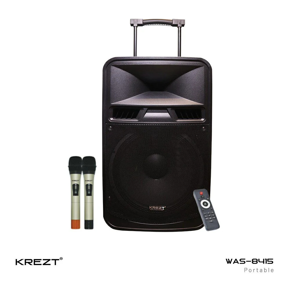 Speaker Portable 15 Inch KREZT WAS-8415