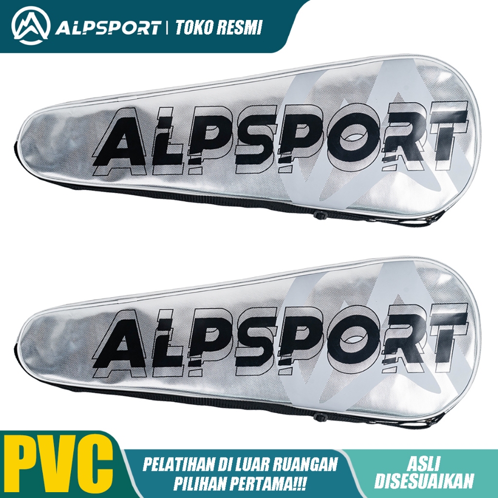 ALPSPORT Tas Raket Bulutangkis PVC Original Tahan Air Anti Korosi Anti Aus Kompartemen Ganda Profesi