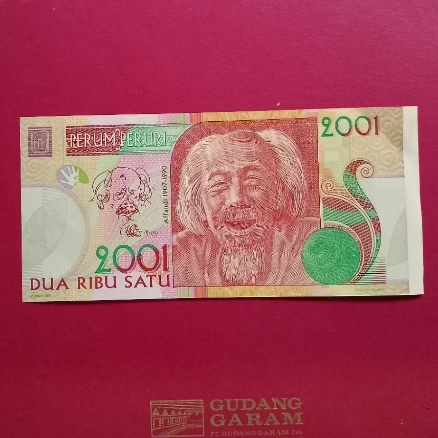 Testnote Affandi Tahun 1921