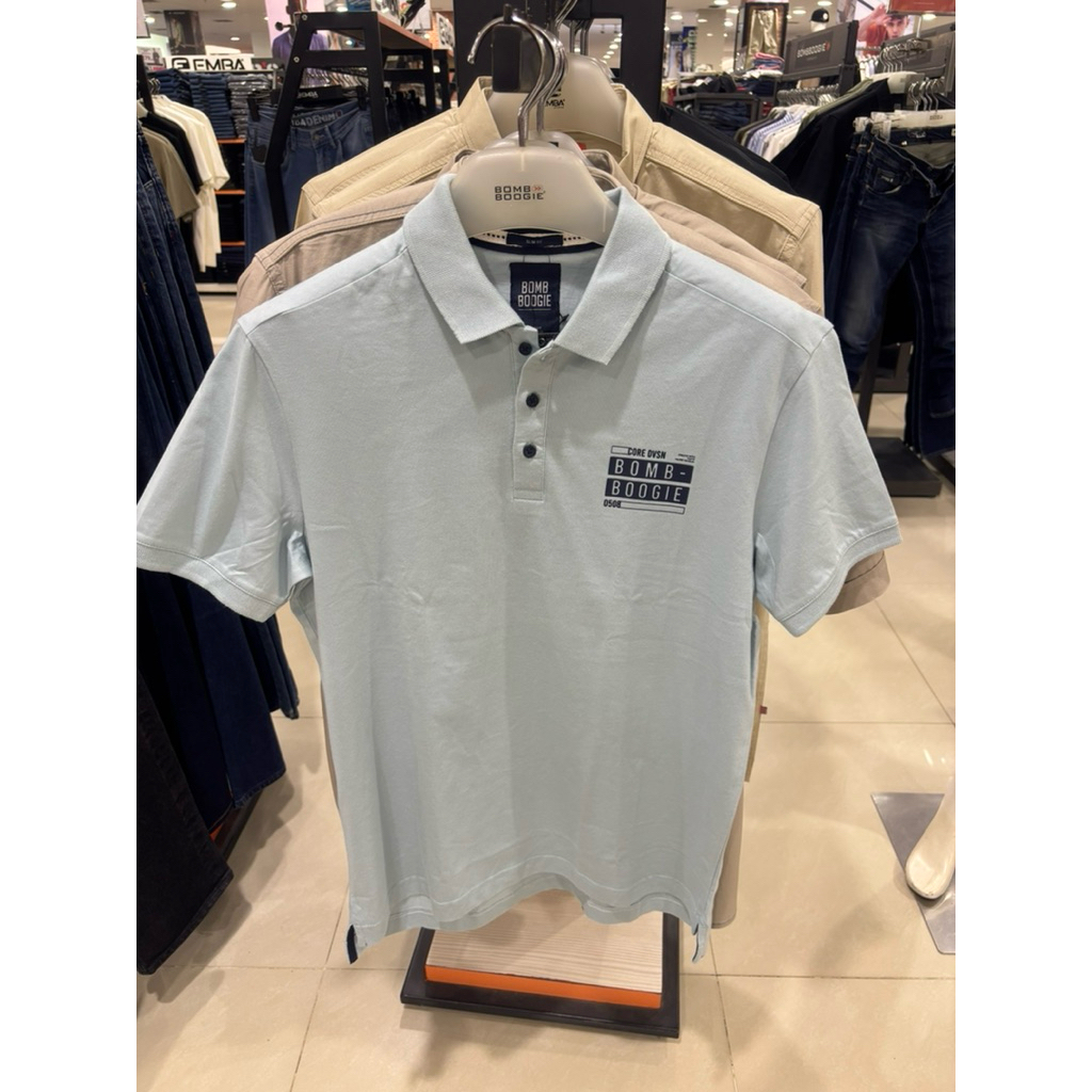 BOMBBOOGIE POLO SHIRT PENDEK PRIA BARU ORIGINAL MATAHARI