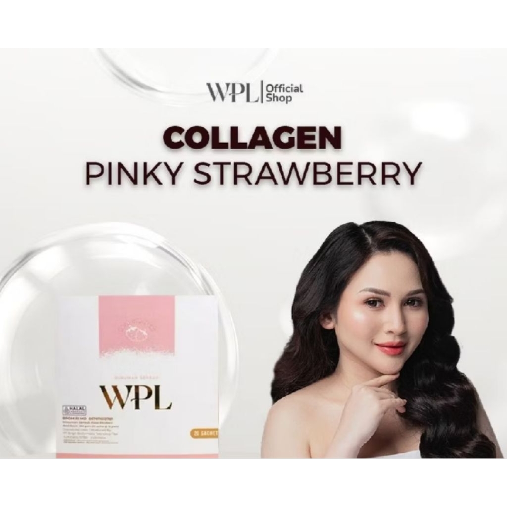 WPL COLLAGEN DRINK PINKY STRAWBERRY / KESEHATAN KULIT, MENCERAHKAN DARI DARI DALAM MENYEHATKAN RAMBU