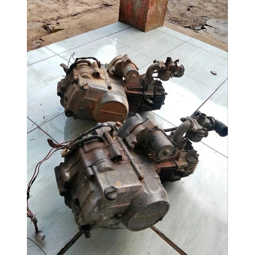 Mesin 1 bendel siap naik rangka buat motor bebek Supra grand prima legenda Astrea Star original copo