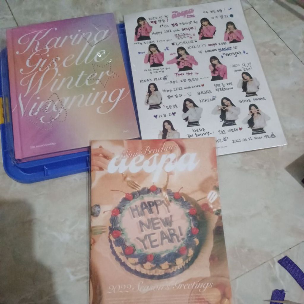 AESPA Season Greetings 2022 Official Sticker Set Diary Mini Brochure