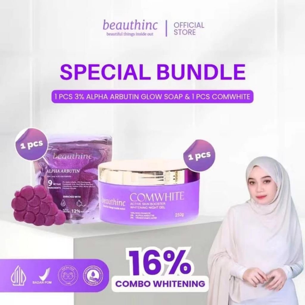 BODY LOTION DOSTING BEAUTHINC COMEWHITE ACTIVE BEAUTHINC /SABUN DOSTING ANGGUR