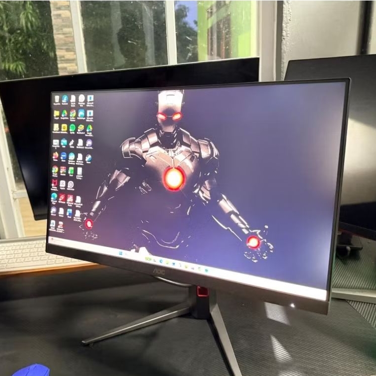 Monitor Gaming AOC 24 Inch IPS Full HD Gaming Monitor Mulus Siap pakai