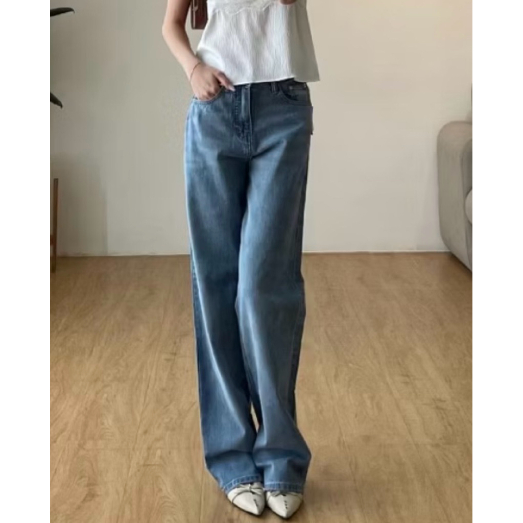 preloved beck baggy jeans oudre blue