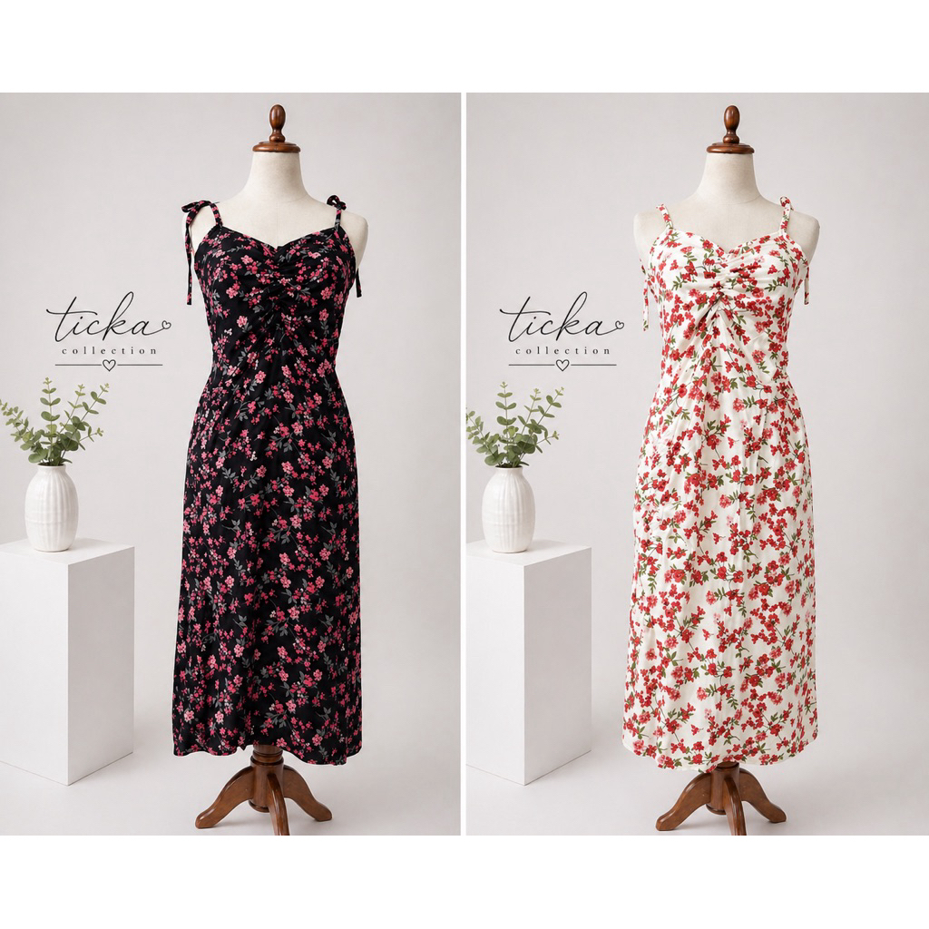 dress natasya tali khas bali/dress serut natasya
