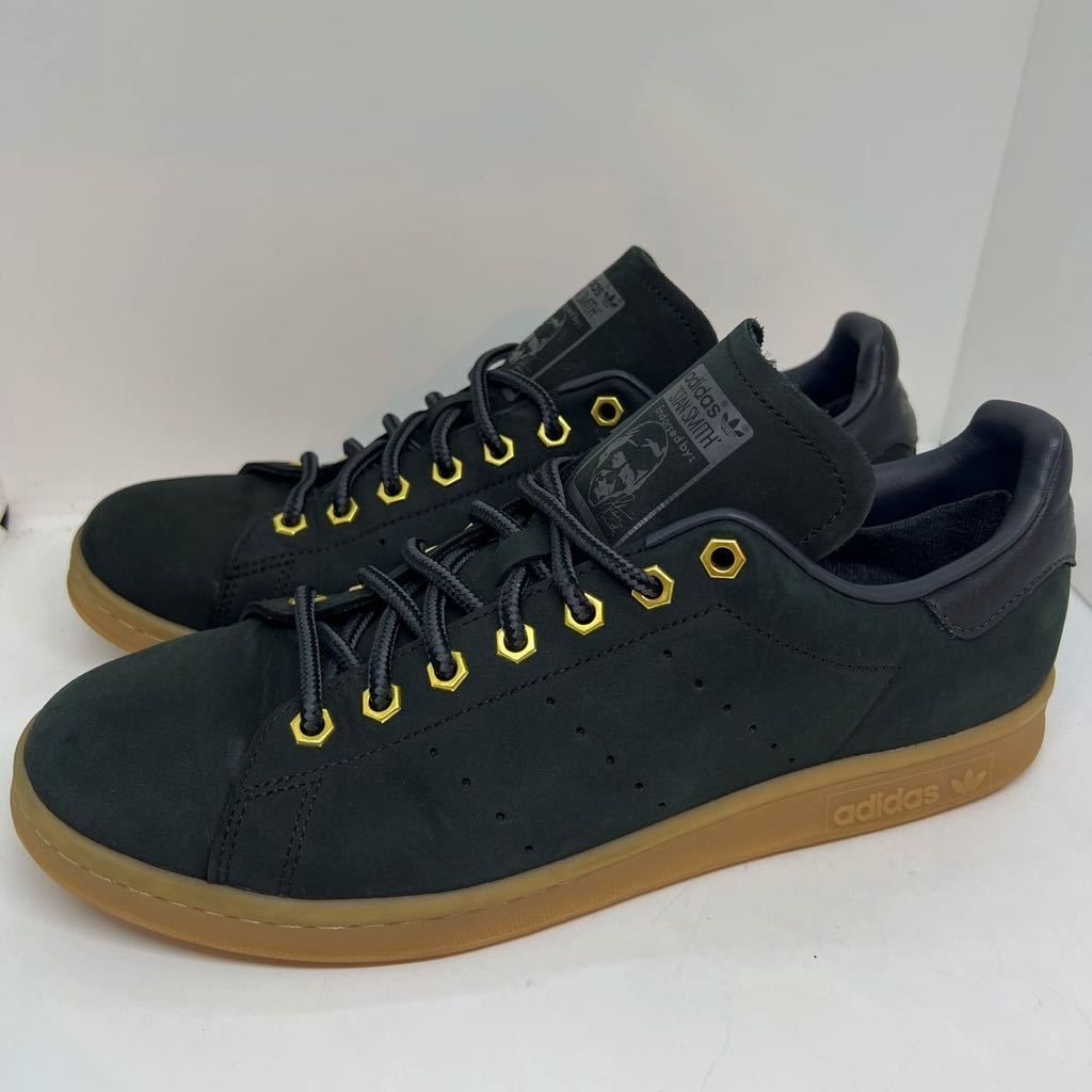 SEPATU ADIDAS STAN SMITH BLACK GUM ORIGINAL