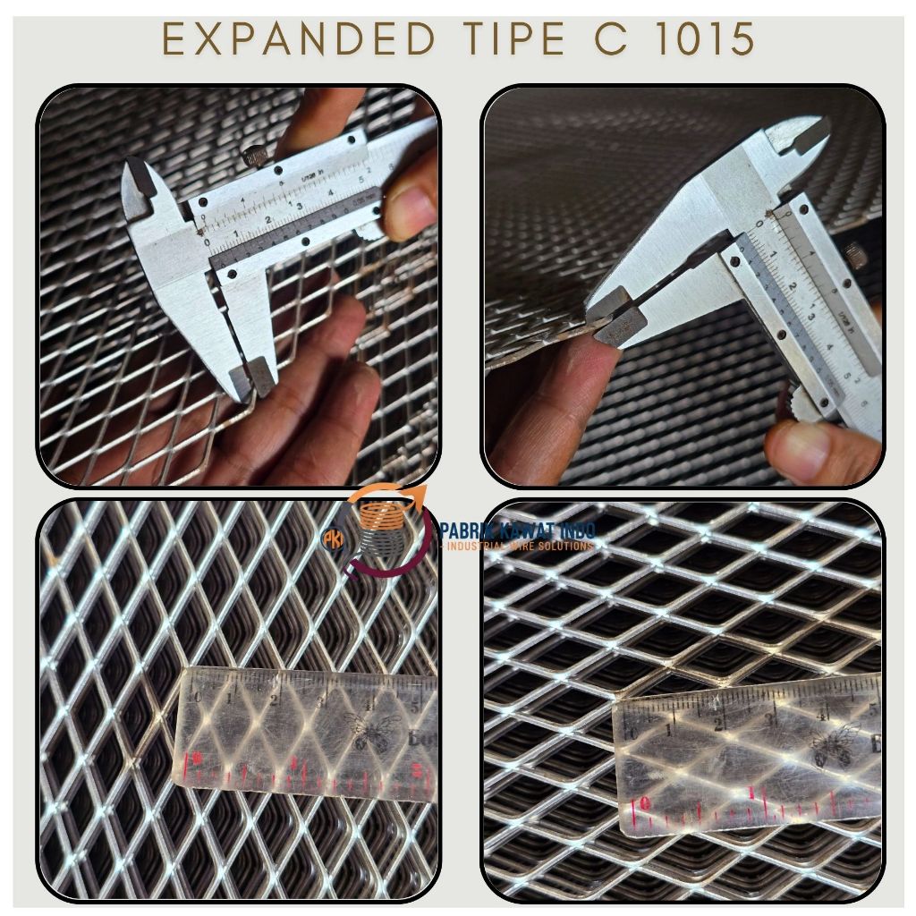 Expanded Metal C1015 l Expanded Mesh C1015 Expanda Diamond Mesh Ornamesh l  Harga Murah Harga Pabrik