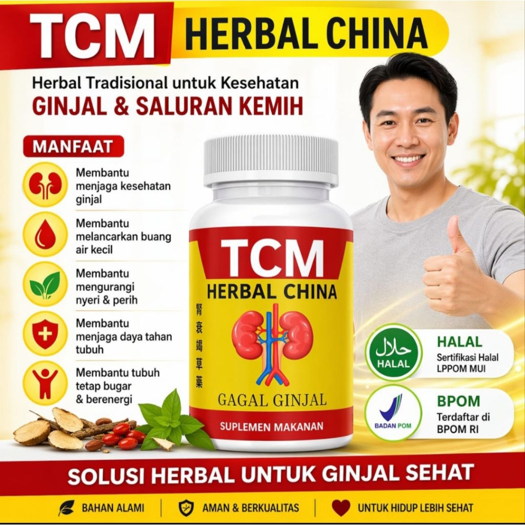 TCM herbal Cina , untuk mengatasi dan mengobati gagal ginjal , HALAL DAN BPOM