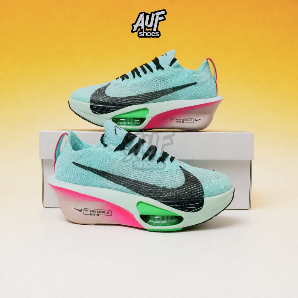Sepatu Lari Running Shoes Air Zoom Alphafly NEXT% 3 'Glacier Blue Mint Foam'