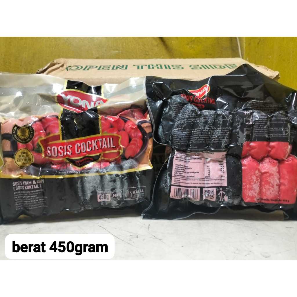 Sosis Yona Sapi Cocktail 450gr
