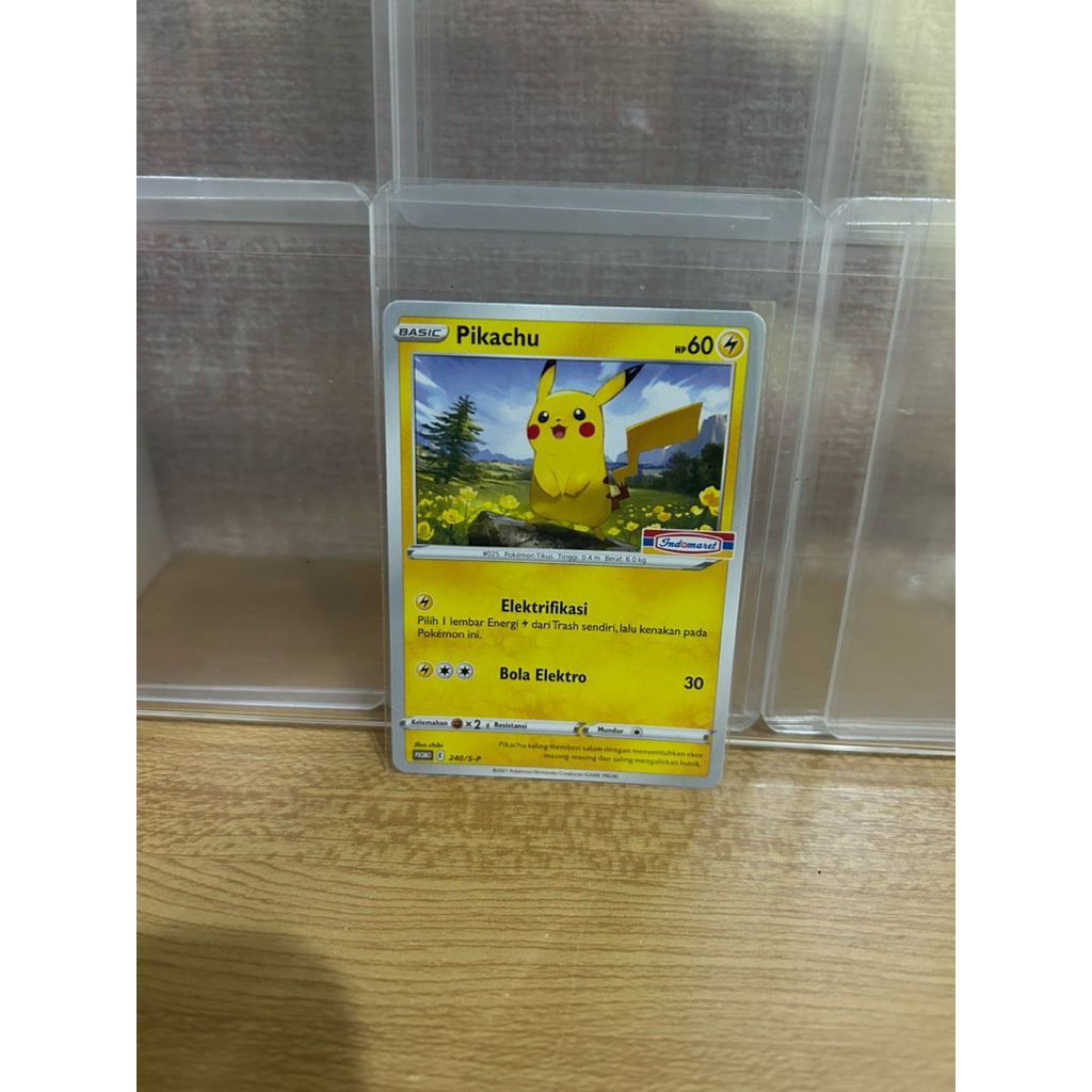 Kartu Pokemon Pikachu Promo Indomaret