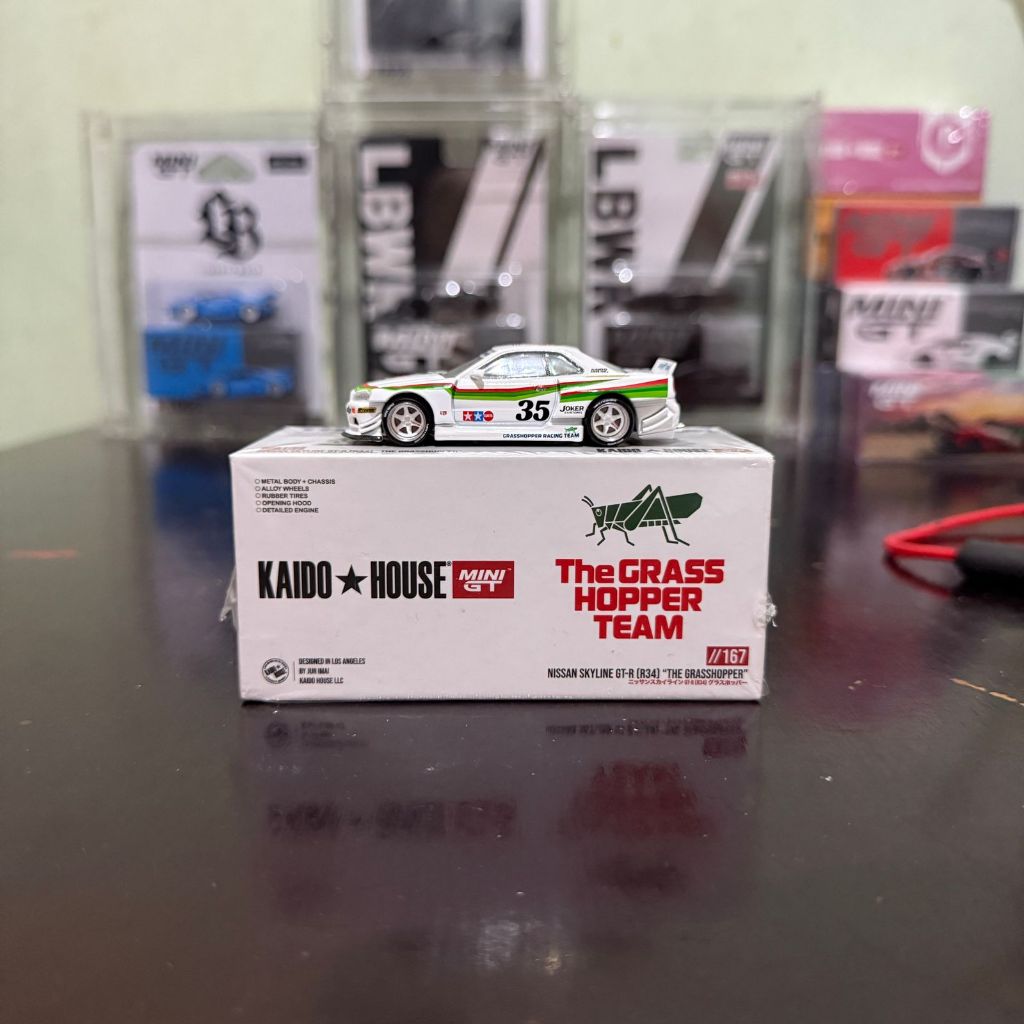 Kaido House Nissan Skyline GT-R (R34) TAMIYA x KAIDO HOUSE "The GRASSHOPPER" V1 [Unsealed]