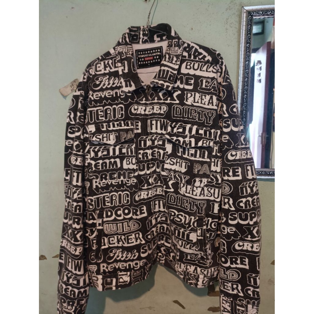 Supreme Hysteric Glamour Text Work Jacket