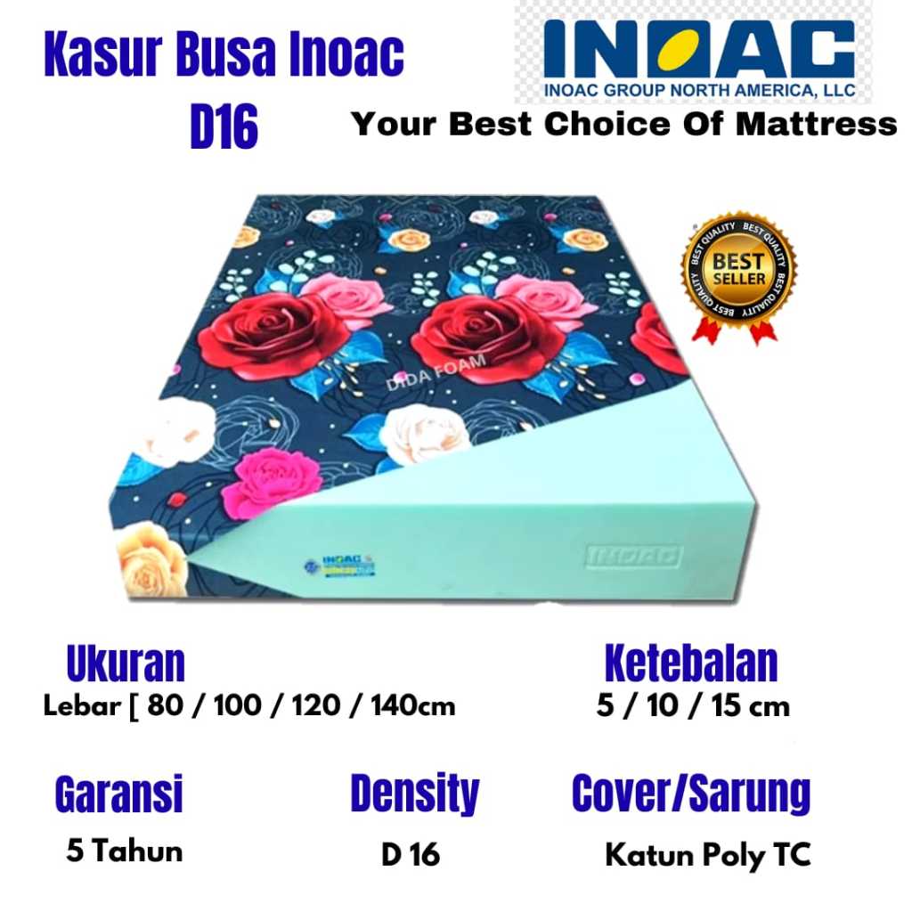 Kasur Busa Inoac Semua Ukuran No 1, 2, 3, 4, 5, 6, 7, Jumbo Tebal 30 cm 25 cm 20 cm 15 cm 10 cm 5 cm