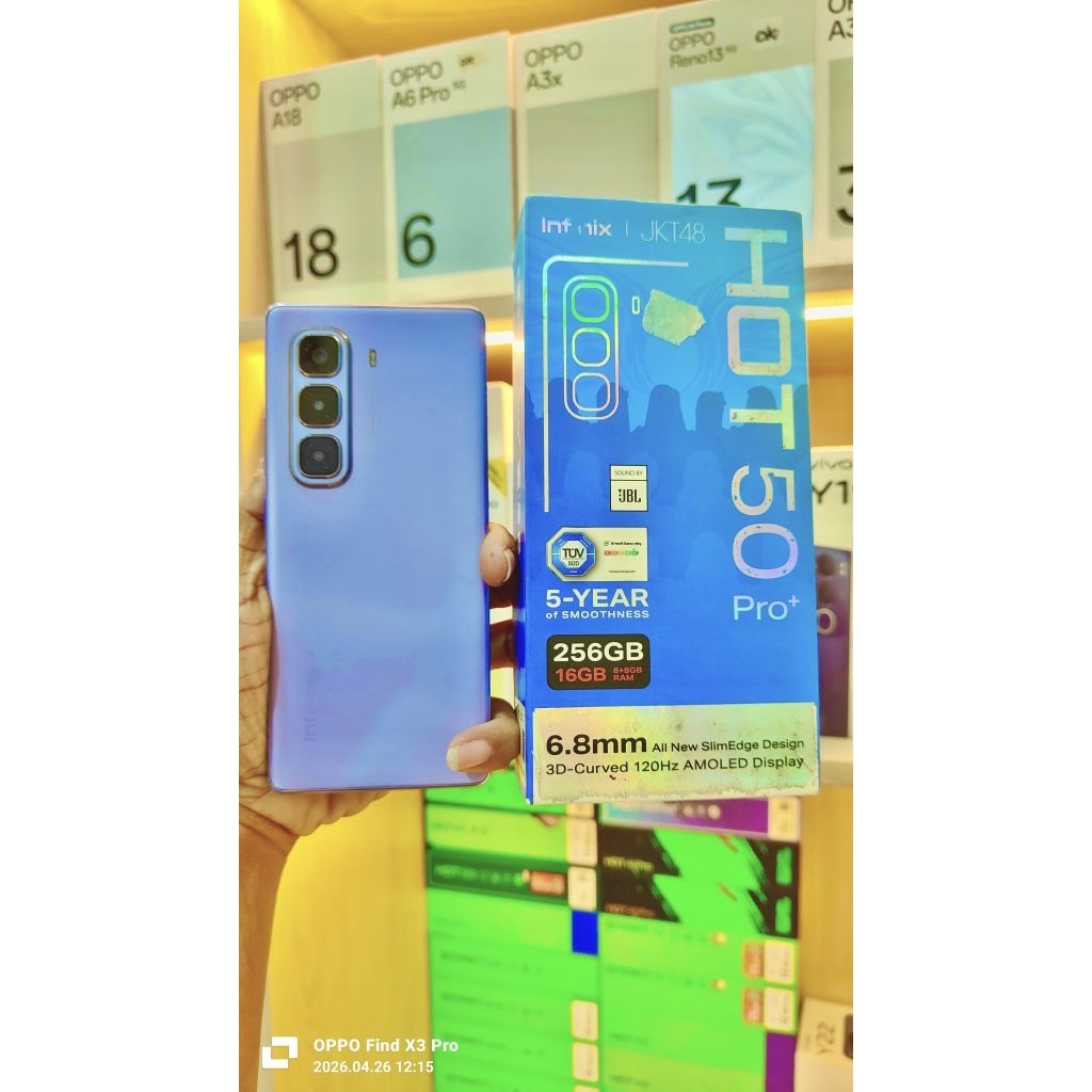 Hp Infinix hot 50 pro+ 8/256gb full set second
