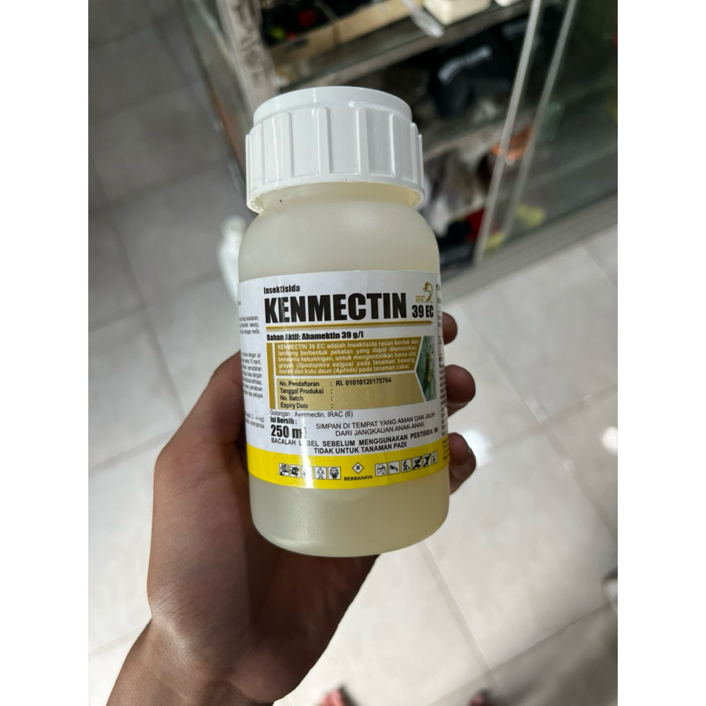 Insektisida KENMECTIN 39EC 250ML abamektin 39g/l bening ampuh atasi hama trips