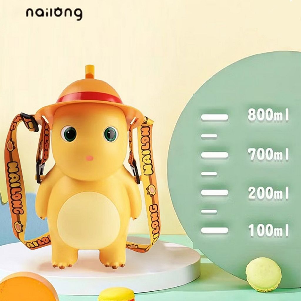 Botol Minum Nailong Naloong 3D Dengan Strap - 800ML | Original Water Bottle