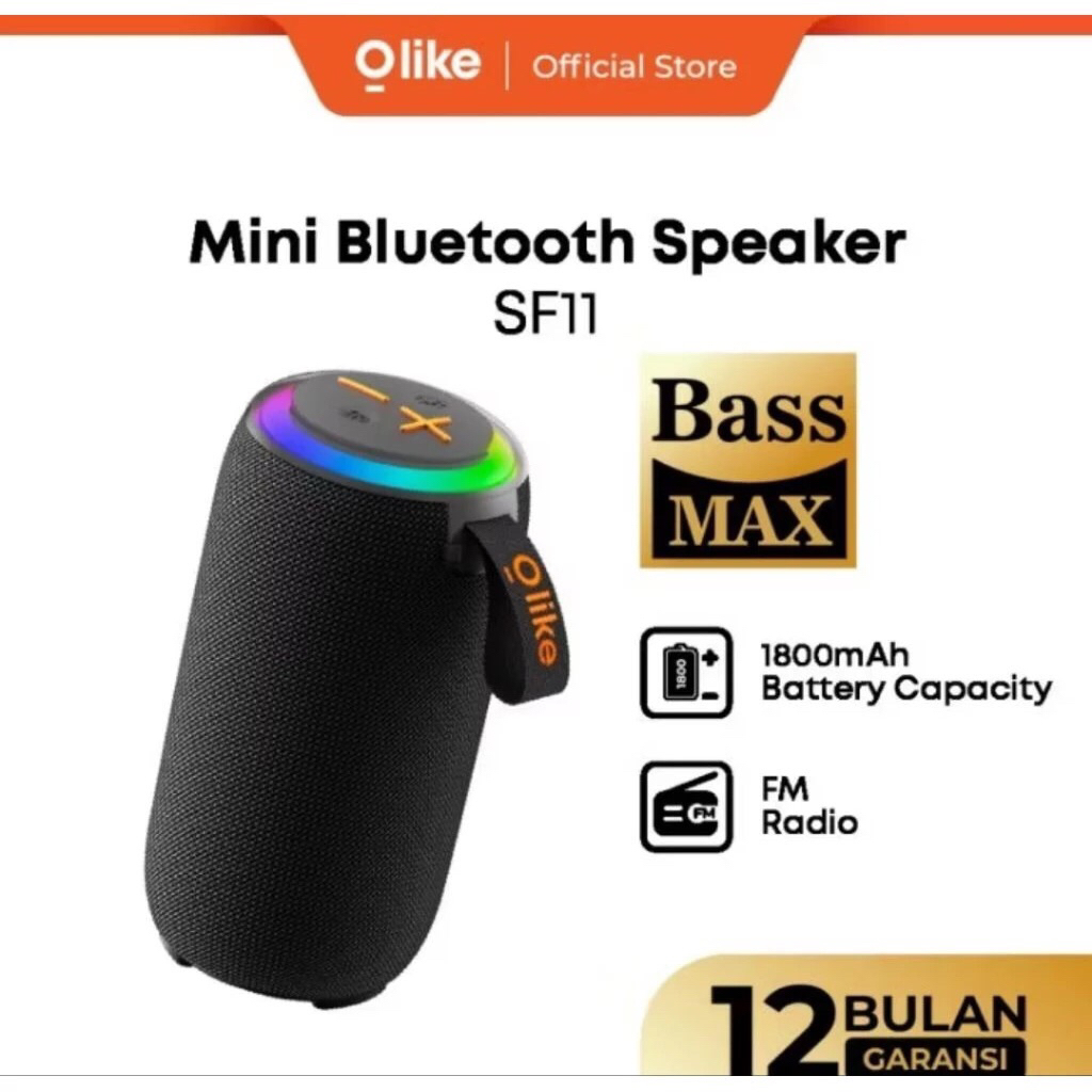 OLIKE BLUETOOTH SPEAKER SF11 Black-ORIGINAL Brand