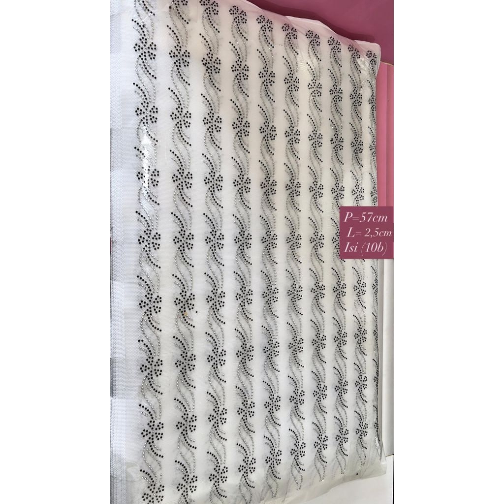 [PER LEMBAR] SWAROSKY Diamond Tikar / Payet / Payet Tikar Gosok Motif Acak