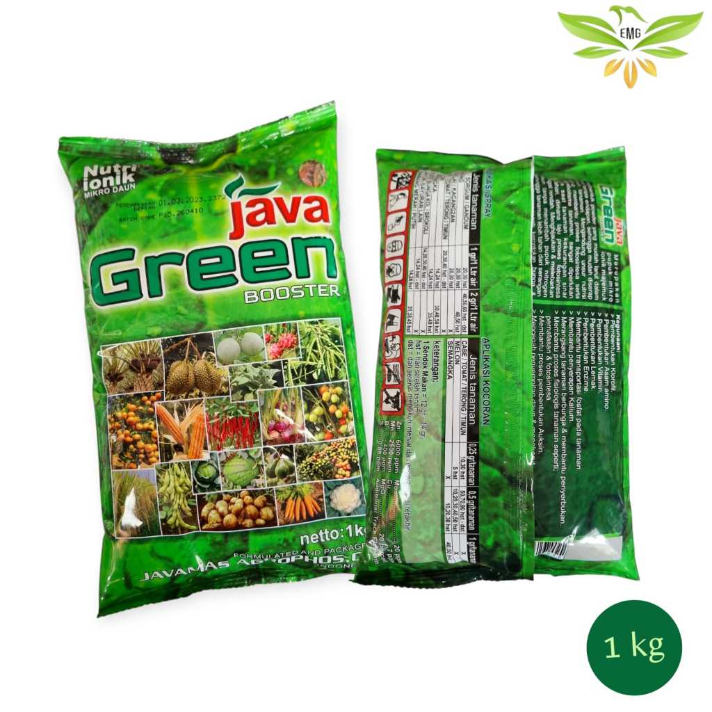 Java Green 1Kg Pupuk Mikro Daun Membantu Proses Fotosintesa Serta Metabolisme Tanaman JavamasAgropho