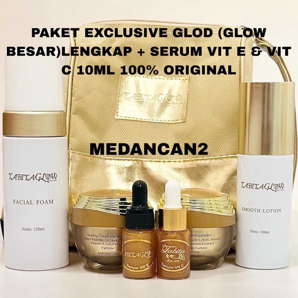 MC-PAKET EXCLUSIVE GLOD (GLOW BESAR) LENGKAP 5IN1 & 4IN1  100%ORIGINAL