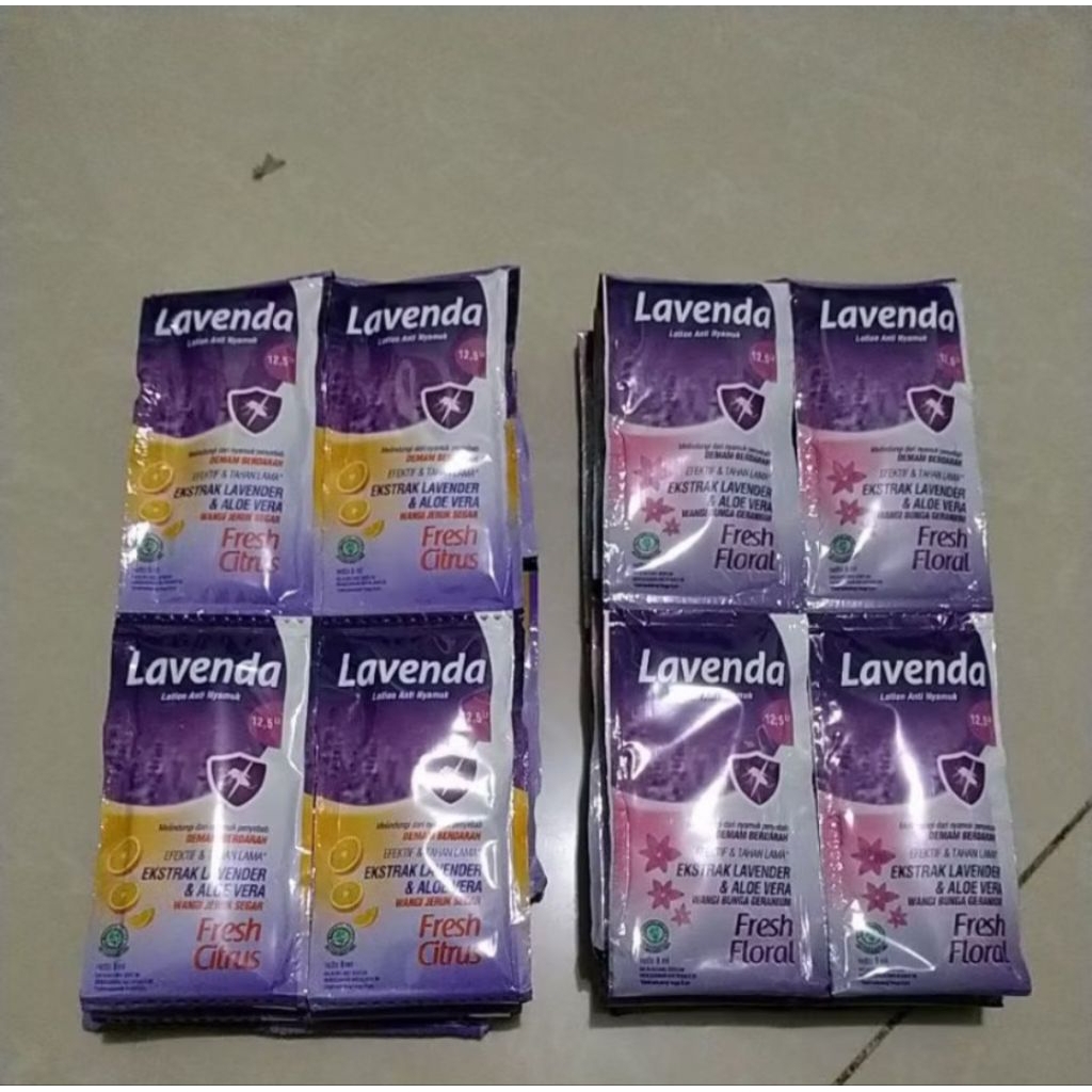 LAVENDA LOTIONS ANTI NYAMUK ISI 28 SACHET
