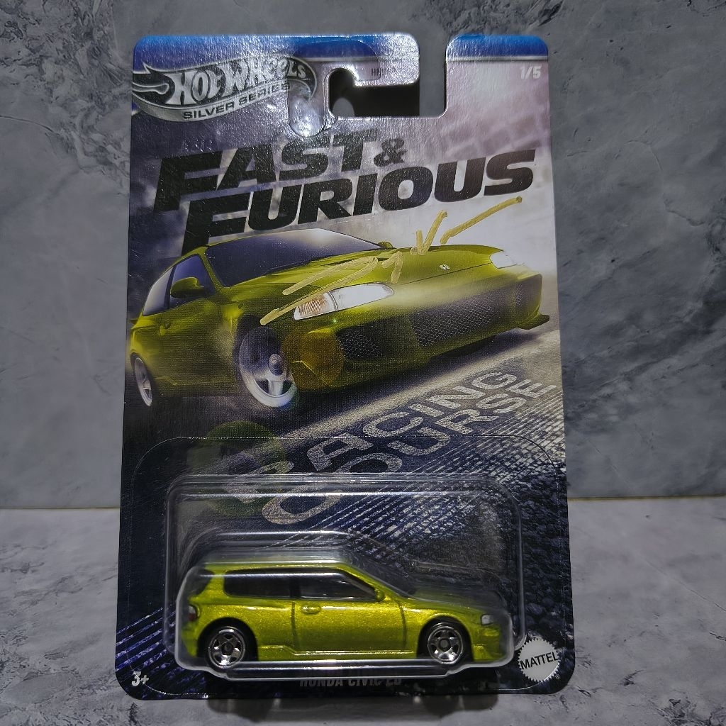 Hot Wheels Fast & Furious Racing Course Honda Civic Eg (Sign)