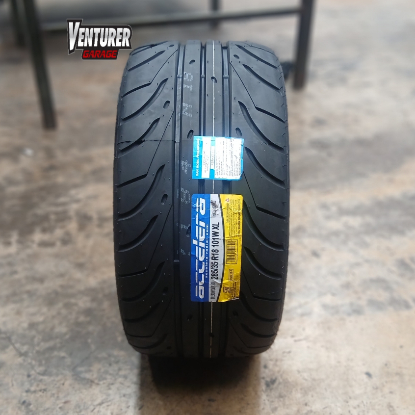 Ban Semislick 285 35 R18 ACCELERA 51 SPORT TW200 Ban Balap Ring 18