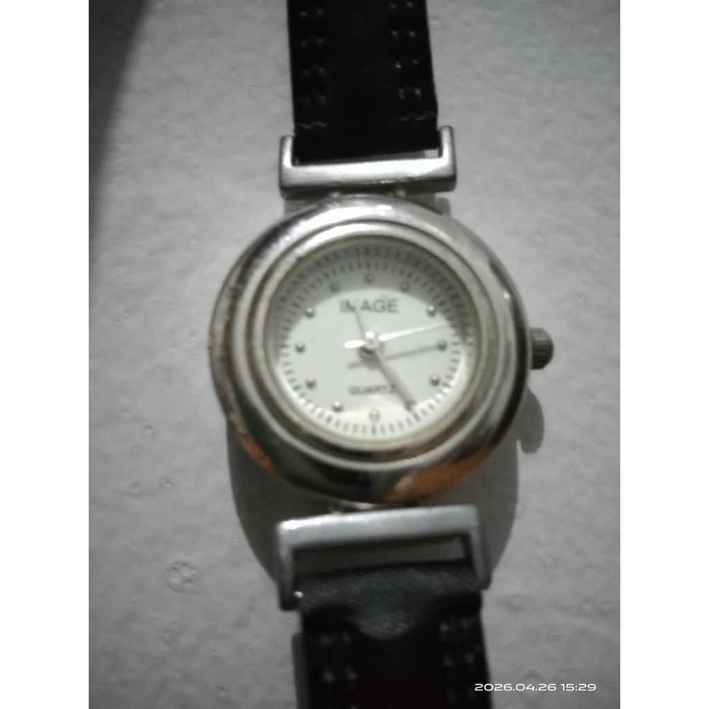 Jam tangan analog image stainless steel back water resistance japan movt