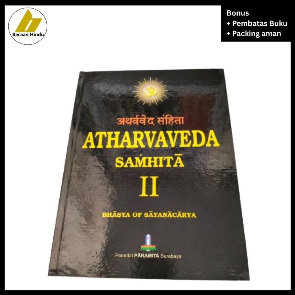 Buku Kitab Atharvaveda Samhita Atarwa Weda Jilid 2 Agama Hindu Bhasya Of Sayanacarya Bacaan Hindu