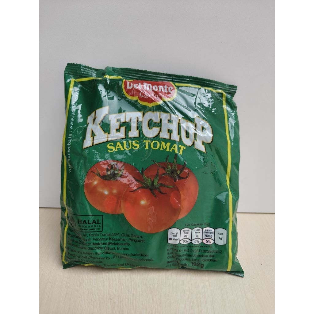 DELMONTE SAUS STIK TOMAT DAN CABAI ISI 24PCS/PAK HARGA YAN TERTERA UNTUK 5PAK