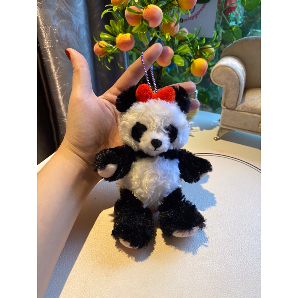keychain plushie panda amuse
