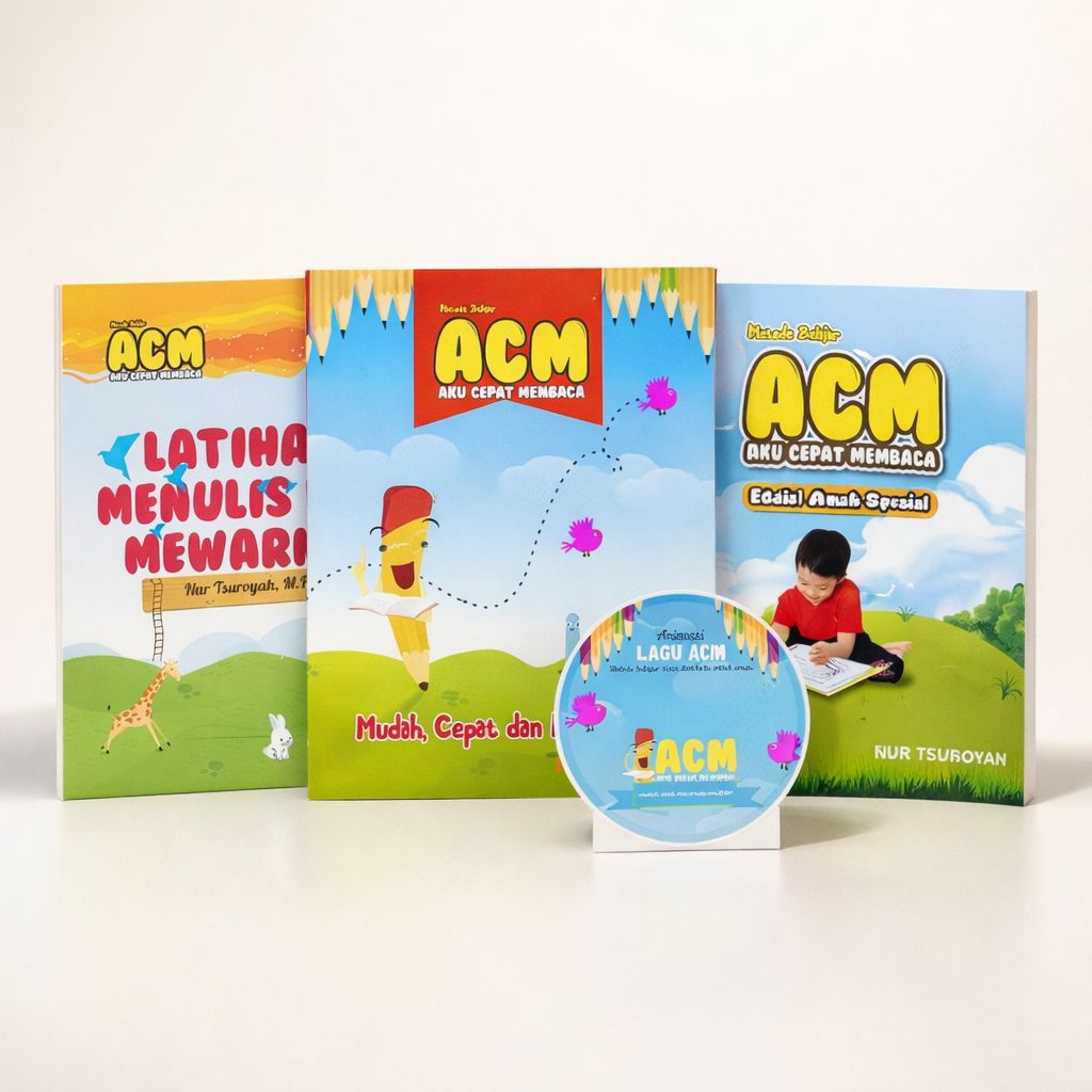 Buku Cepat Belajar Membaca Latin untuk Anak TK-PAUD-SD-MI Metode ACM - Paket 3
