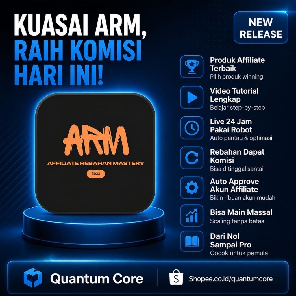 AFFILIATE REBAHAN MASTERY Cuan Besar Tanpa Kirim Barang - live shopee affiliate dan live tiktok affi