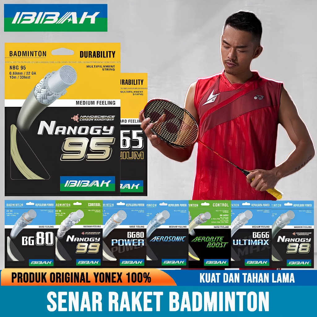 SENAR BADMINTON STRING | BG66 | NANOGY95 | SENAR RAKET BADMINTON BG 66 / Tali Raket Badminton