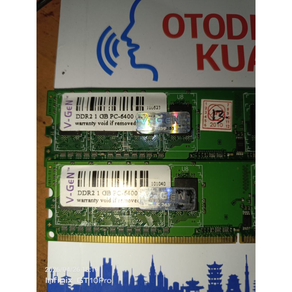 RAM 2Gb ddr2 V-Gen second normal
