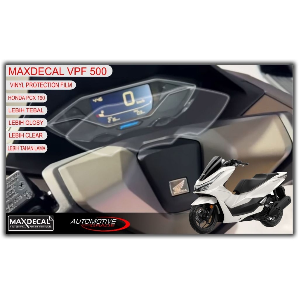 maxdecal vpf tebal 500micron Sticker anti gores/ sticker spidometer pcx 160 2025- 2026 lebih tebal d