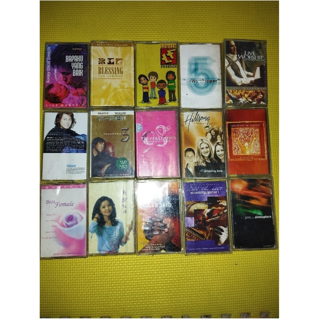 kaset pita lagu rohani dll original masih bagus bebas pilih