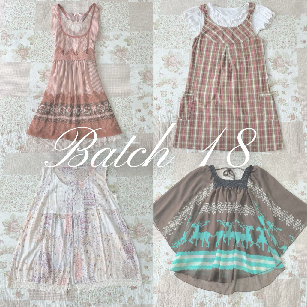 BATCH 18 (PLEASE READ THE DESC BEFORE CHECKOUT) Vintage Coquette Cottagecore Y2K Grunge Mezzo Piano 