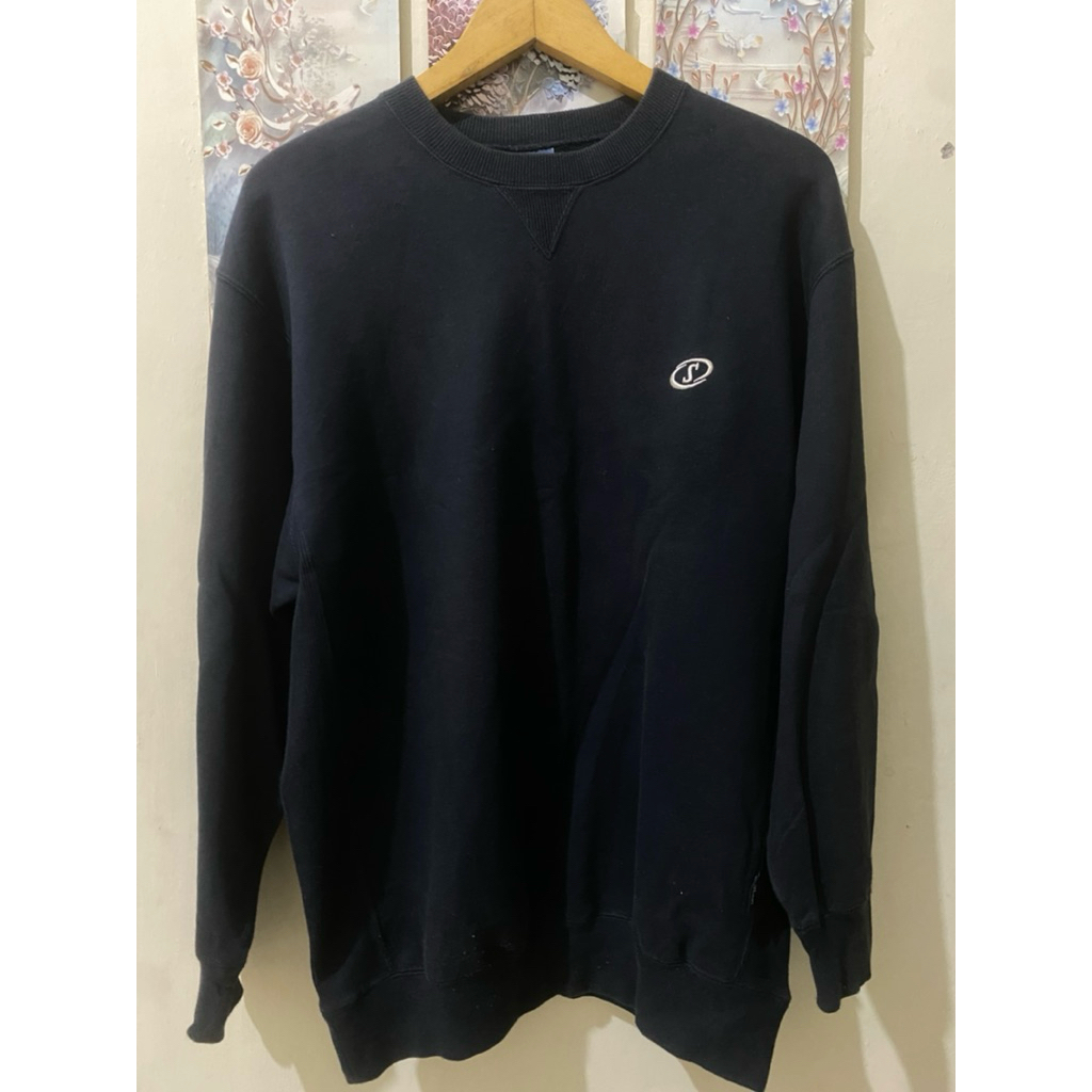 preloved crewneck spalding hitam/ preloved crewnwck hitam / preloved crewneck brand spalding /prelov