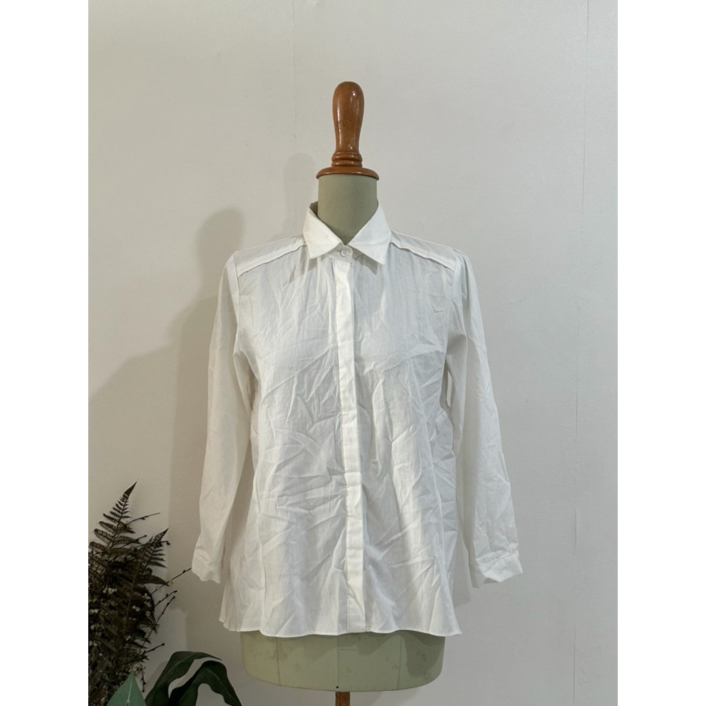 kemeja putih katun brilliant girl