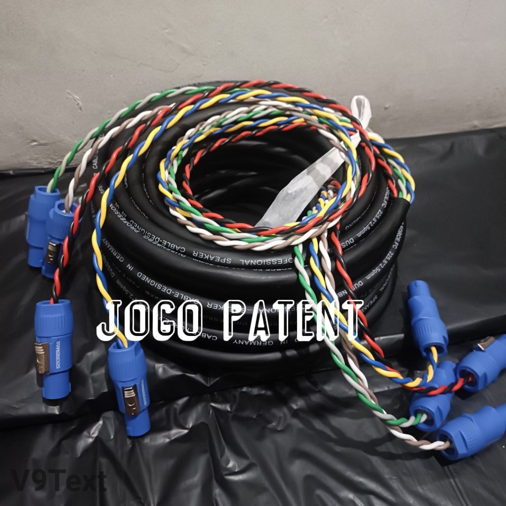15 METER KABEL SPEAKER DUSENBERG 8X2.5MM LENGKAP JACK SPEAKON SOUNDMAX ORIGINAL
