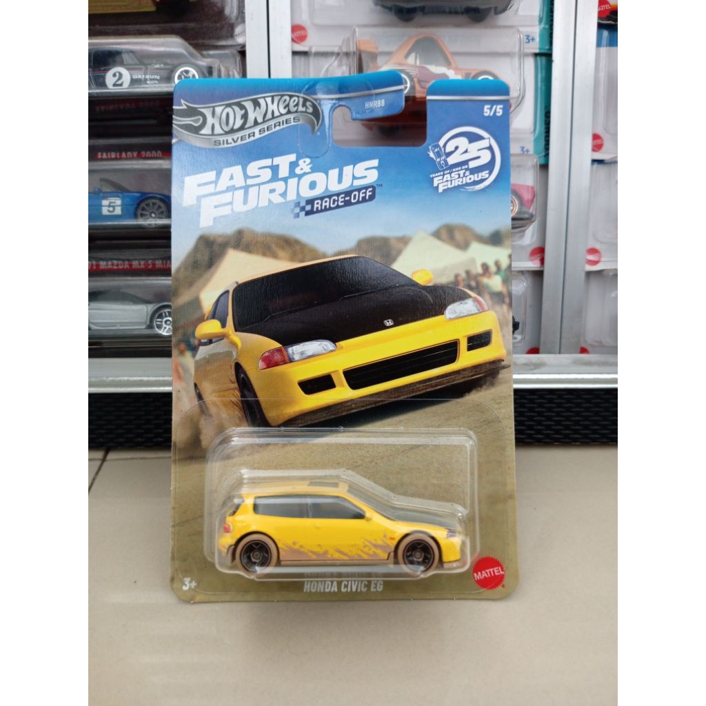 Hotwheels Fnf Civic Eg Kuning