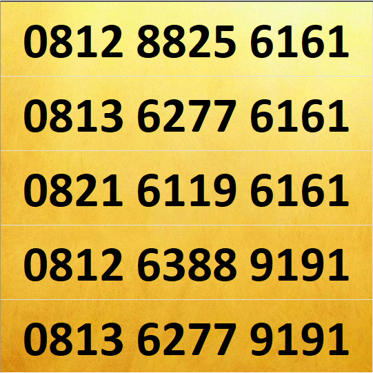 Nomor Cantik Simpati - Kartu AS Double AB - GIGI - 0812 - 6161 - 9191