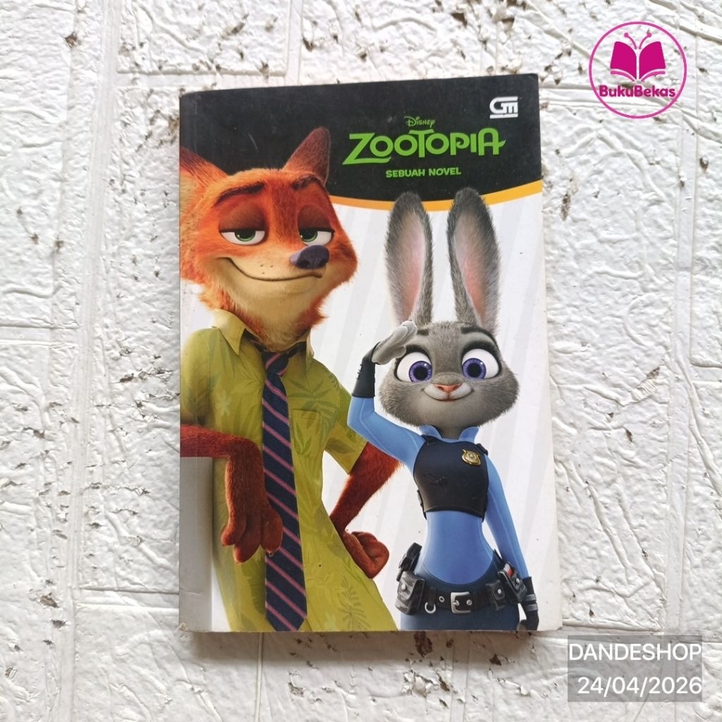 Disney Zootopia Sebuah Novel - Buku Anak Bekas Preloved
